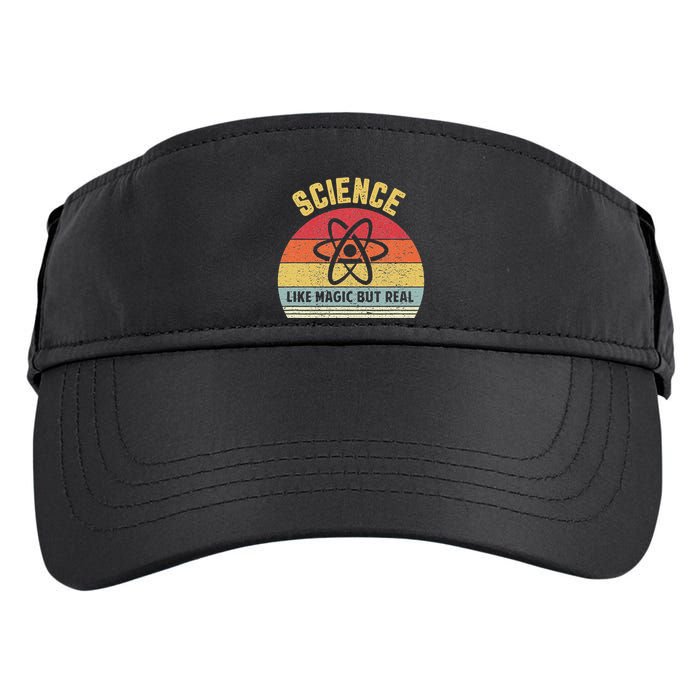 Science Like Magic But Real Funny Retro Science Teacher Adult Drive Performance Visor