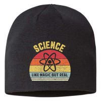 Science Like Magic But Real Funny Retro Science Teacher Sustainable Beanie