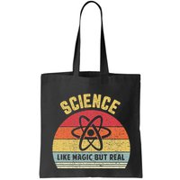 Science Like Magic But Real Funny Retro Science Teacher Bag