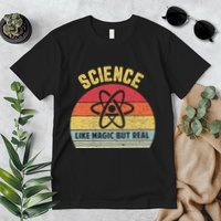 Science Like Magic But Real Funny Retro Science Teacher Premium T-Shirt