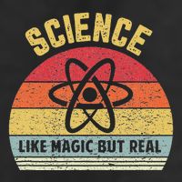 Science Like Magic But Real Funny Retro Science Teacher 25L Jumbo Tote