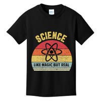 Science Like Magic But Real Funny Retro Science Teacher Kids T-Shirt