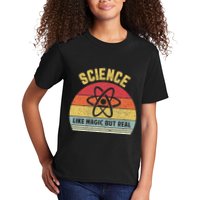 Science Like Magic But Real Funny Retro Science Teacher Kids T-Shirt