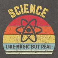 Science Like Magic But Real Funny Retro Science Teacher Cotton Canvas Backpack