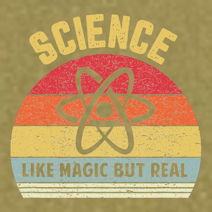 Science Like Magic But Real Funny Retro Science Teacher Garment-Dyed Women's Muscle Tee
