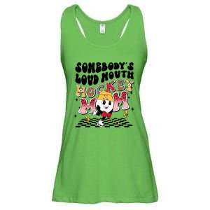 Somebodys Loud Mouth Ice Hockey Mom Funny Retro Game Day Funny Gift Ladies Essential Flowy Tank