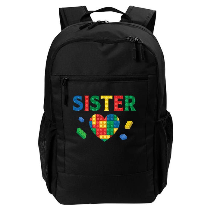Sister Lover Master Builder Building Blocks Family Matching Daily Commute Backpack