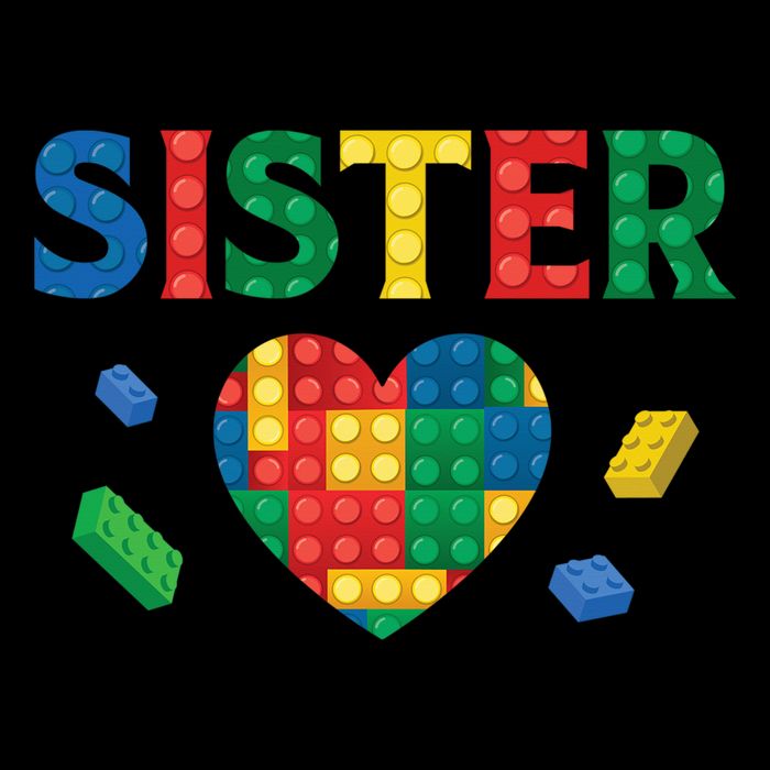 Sister Lover Master Builder Building Blocks Family Matching Daily Commute Backpack