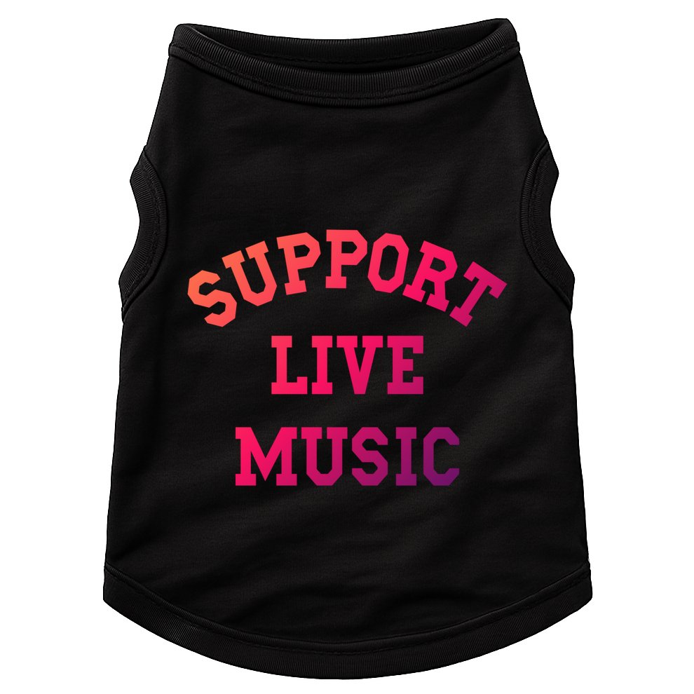 Support Live Music Musicians Concertgoers Music Lovers Great Gift Doggie Tank