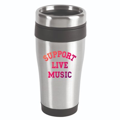 Support Live Music Musicians Concertgoers Music Lovers Great Gift 16oz Travel Tumbler