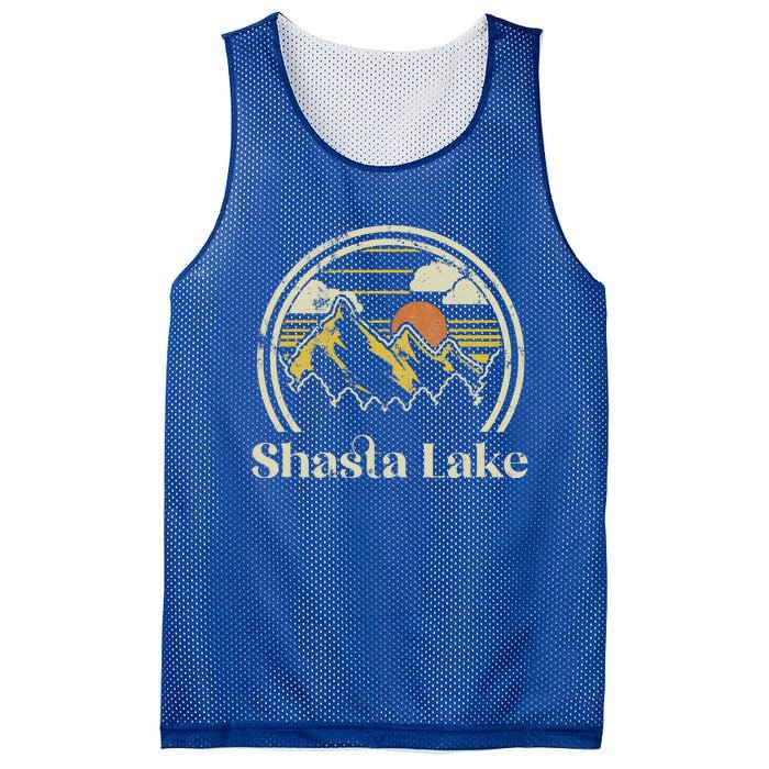 Shasta Lake Mountains California Hiking Outdoors Mesh Reversible Basketball Jersey Tank