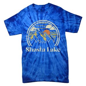 Shasta Lake Mountains California Hiking Outdoors Tie-Dye T-Shirt