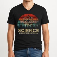 Science Like Magic But Real V-Neck T-Shirt