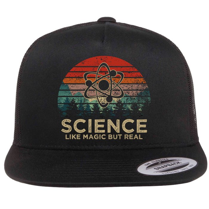 Science Like Magic But Real Flat Bill Trucker Hat
