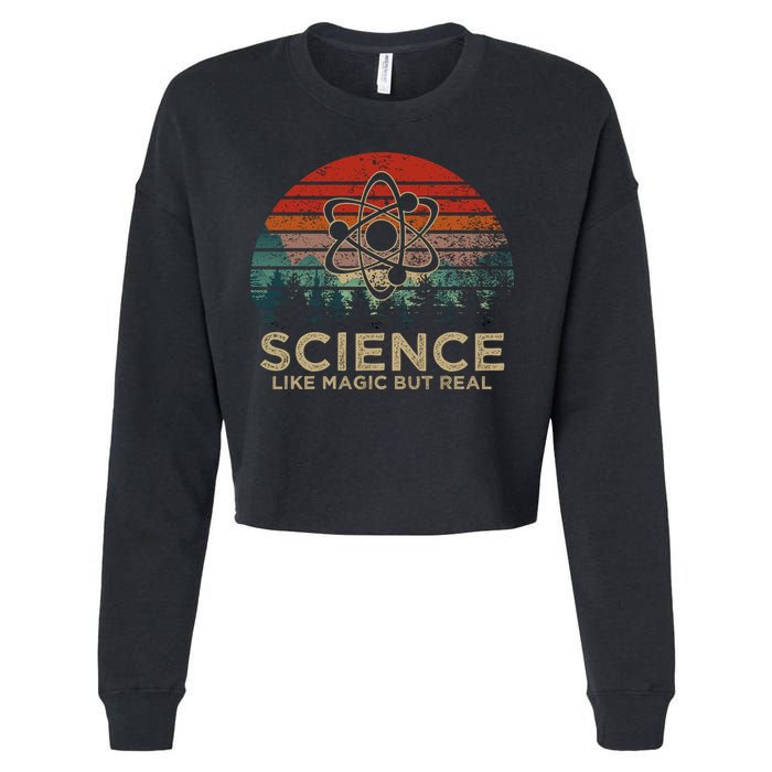 Science Like Magic But Real Cropped Pullover Crew
