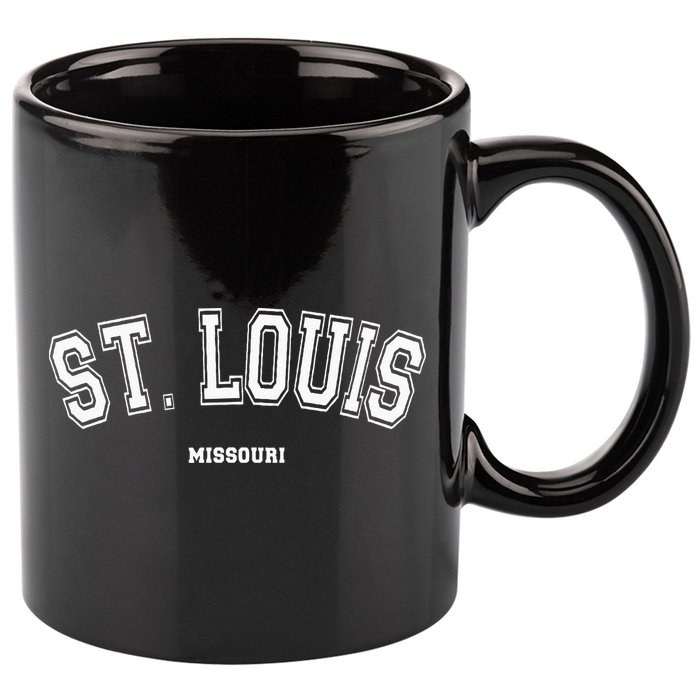 St Louis Missouri 11oz C Handle Ceramic Mug
