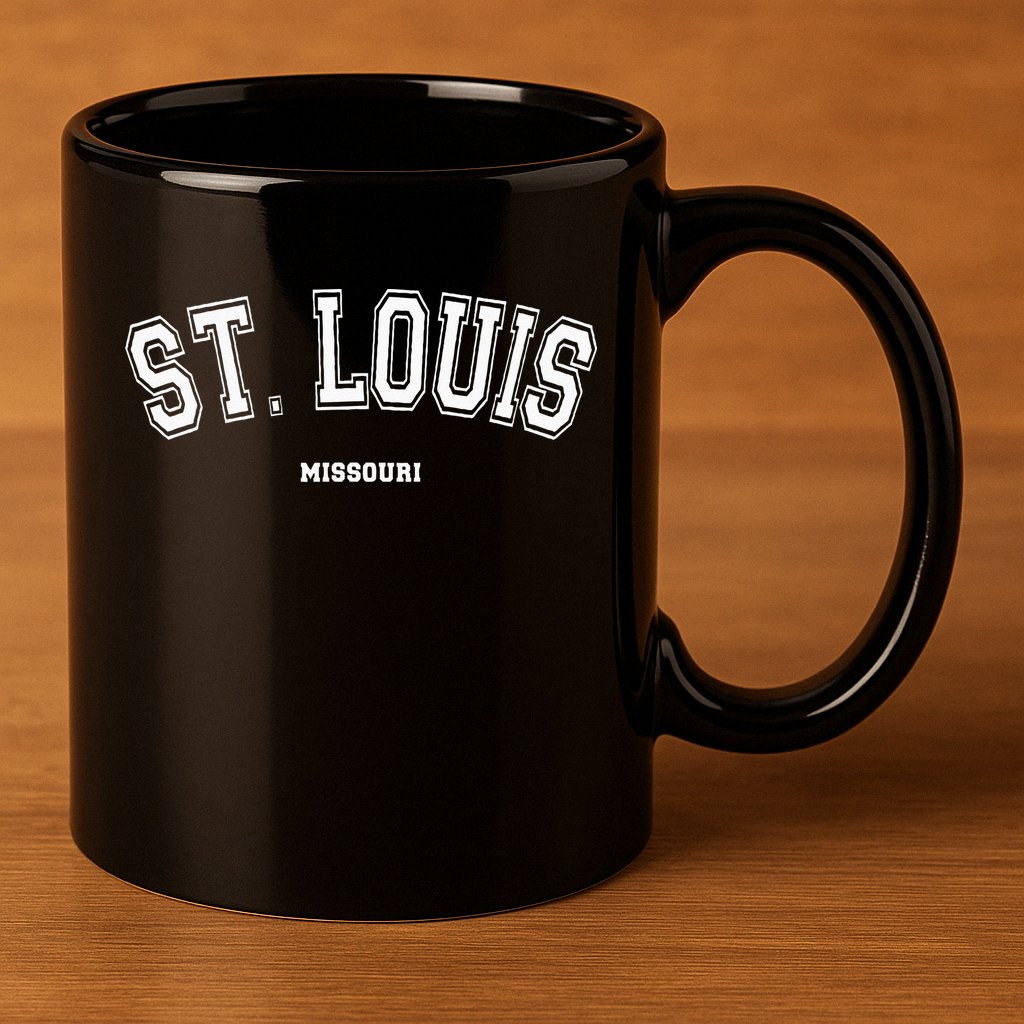 St Louis Missouri 11oz C Handle Ceramic Mug