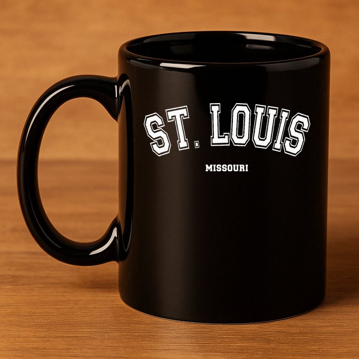 St Louis Missouri 11oz C Handle Ceramic Mug