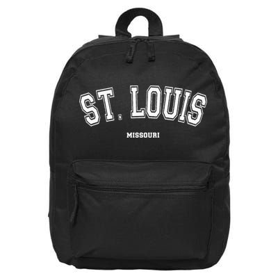 St Louis Missouri 16 in Basic Backpack