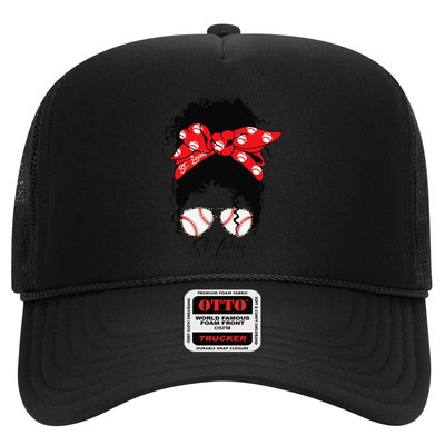 St. Louis Messy Bun Baseball Fan Souvenir I Love St. Louis Trucker Hat