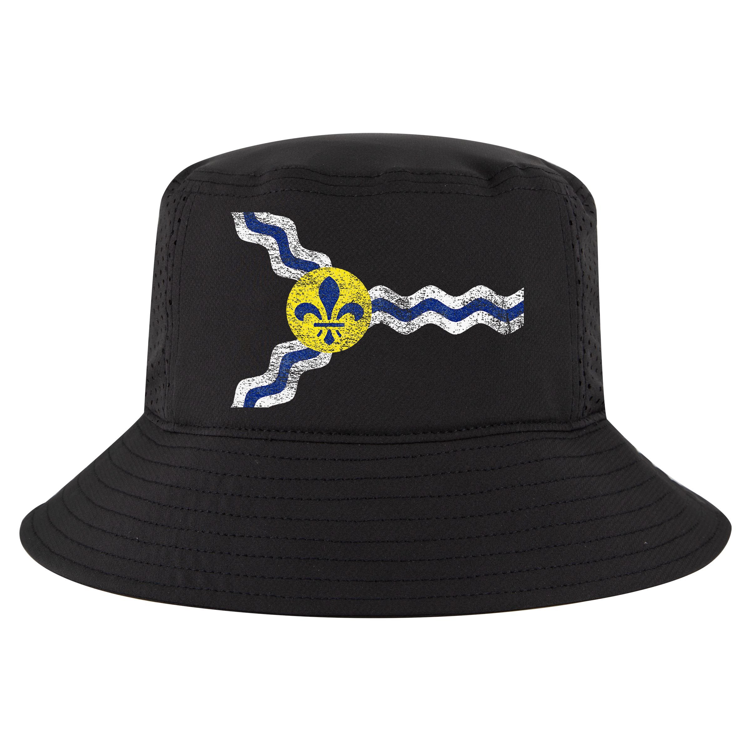 St. Louis Miss Souri Fleur De Lis Flag Cool Comfort Performance Bucket Hat