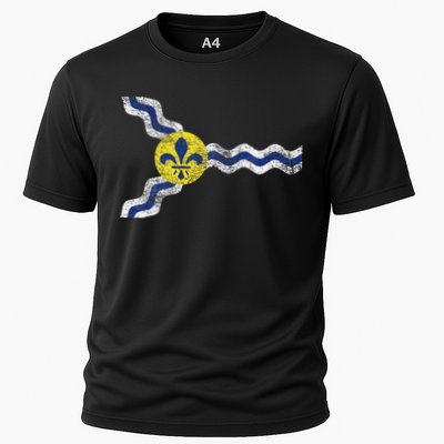 St. Louis Miss Souri Fleur De Lis Flag Performance Shirt