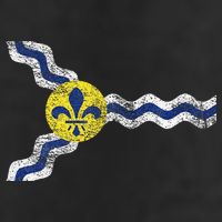 St. Louis Miss Souri Fleur De Lis Flag Adult Drive Performance Visor