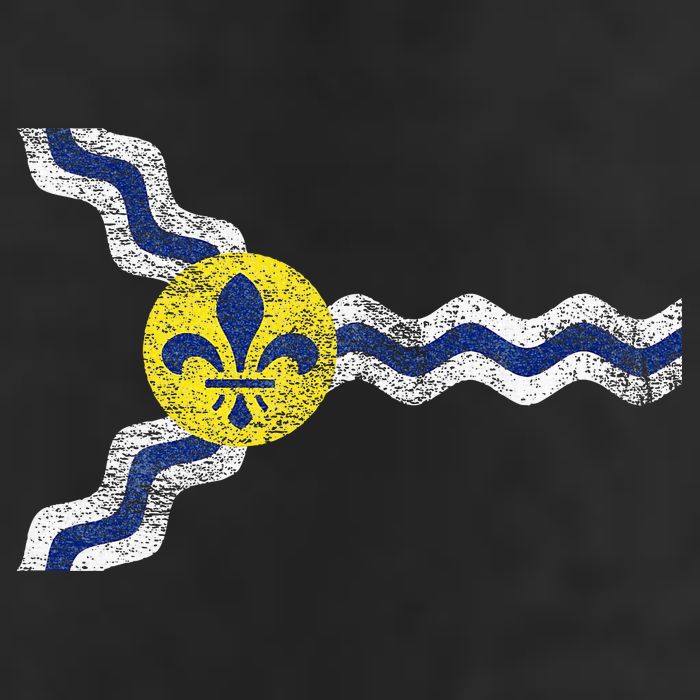 St. Louis Miss Souri Fleur De Lis Flag Adult Drive Performance Visor