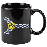 St. Louis Miss Souri Fleur De Lis Flag 11oz C Handle Ceramic Mug