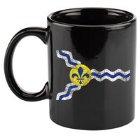 St. Louis Miss Souri Fleur De Lis Flag 11oz C Handle Ceramic Mug