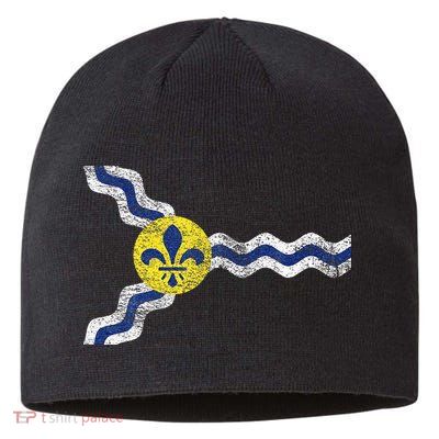 St. Louis Miss Souri Fleur De Lis Flag Sustainable Beanie