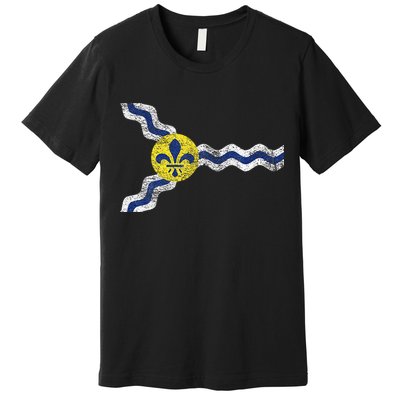 St. Louis Miss Souri Fleur De Lis Flag Premium T-Shirt