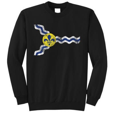 St. Louis Miss Souri Fleur De Lis Flag Tall Sweatshirt