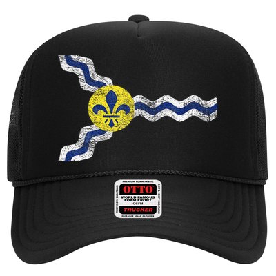 St. Louis Miss Souri Fleur De Lis Flag Trucker Hat