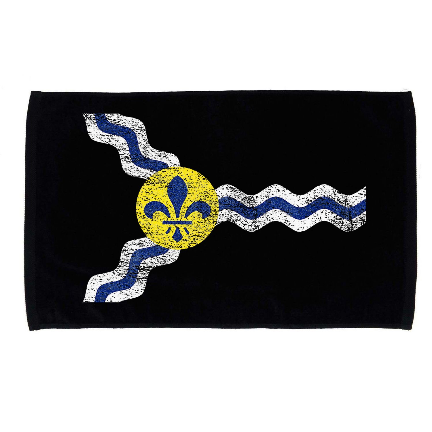 St. Louis Miss Souri Fleur De Lis Flag Microfiber Hand Towel