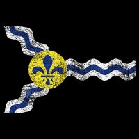 St. Louis Miss Souri Fleur De Lis Flag Short Acrylic Beanie