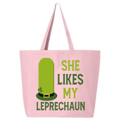She Likes My Leprechaun Funny St Patricks Day 25L Jumbo Tote
