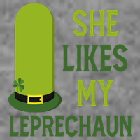She Likes My Leprechaun Funny St Patricks Day Hooded Wearable Blanket