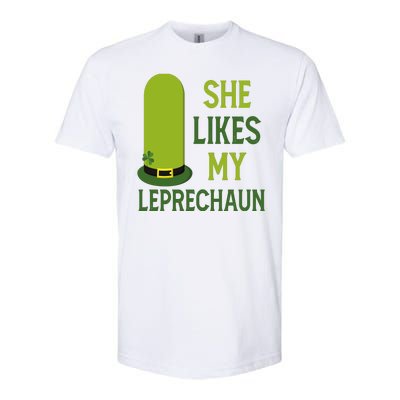 She Likes My Leprechaun Funny St Patricks Day Softstyle® CVC T-Shirt