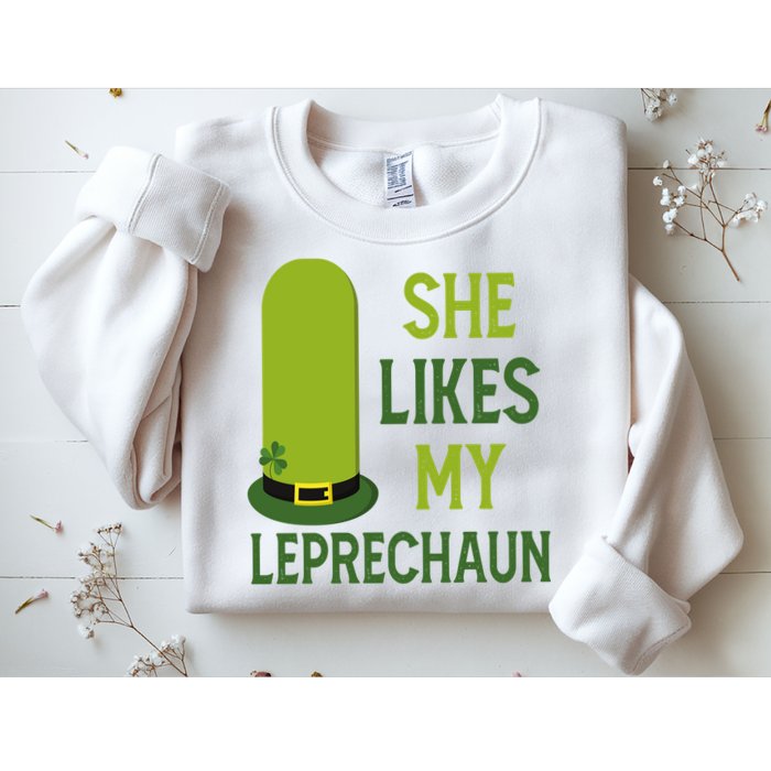 She Likes My Leprechaun Funny St Patricks Day Sweatshirt