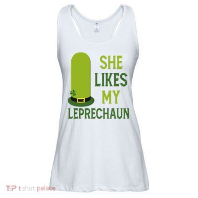She Likes My Leprechaun Funny St Patricks Day Ladies Essential Flowy Tank