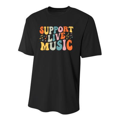 Support Live Music Musicians Concertgoers Music Lovers Youth Performance Sprint T-Shirt