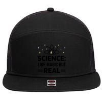 Science Like Magic But Real 7 Panel Mesh Trucker Snapback Hat