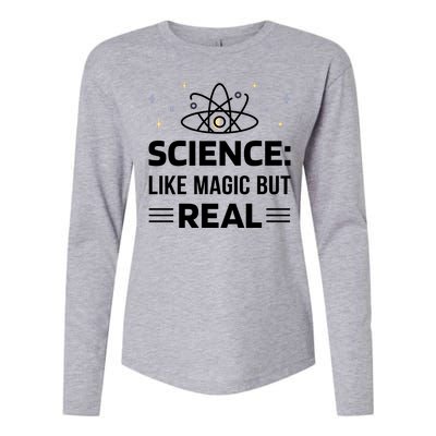 Science Like Magic But Real Womens Cotton Relaxed Long Sleeve T-Shirt