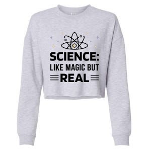 Science Like Magic But Real Cropped Pullover Crew