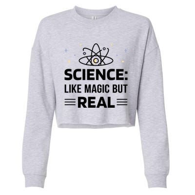 Science Like Magic But Real Cropped Pullover Crew