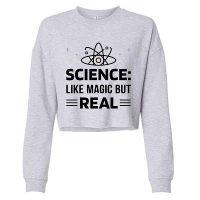 Science Like Magic But Real Cropped Pullover Crew