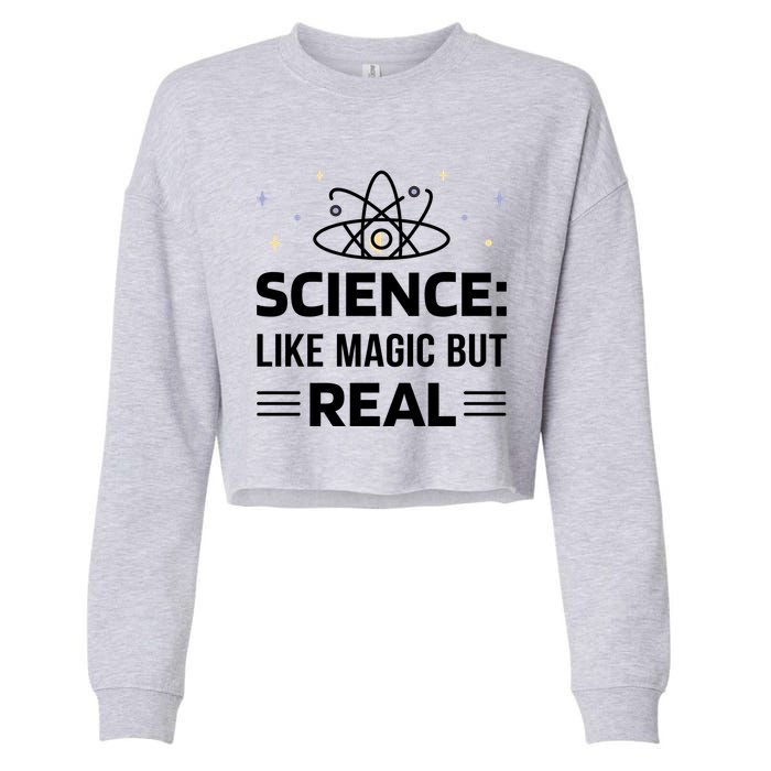 Science Like Magic But Real Cropped Pullover Crew