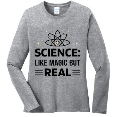 Science Like Magic But Real Ladies Long Sleeve Shirt