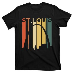 St Louis Missouri Gateway Arch Retro Mississippi River Lou T-Shirt